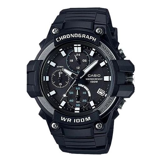 Watch CASIO Waterproof Mens Navy Blue Analog, blue