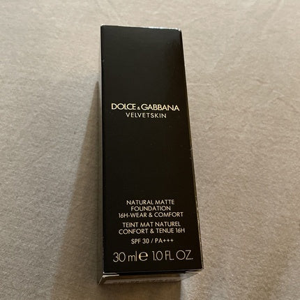 Dolce & Gabbana Velvetskin Natural Matte Foundation 210 Cream SPF 30 1 oz.