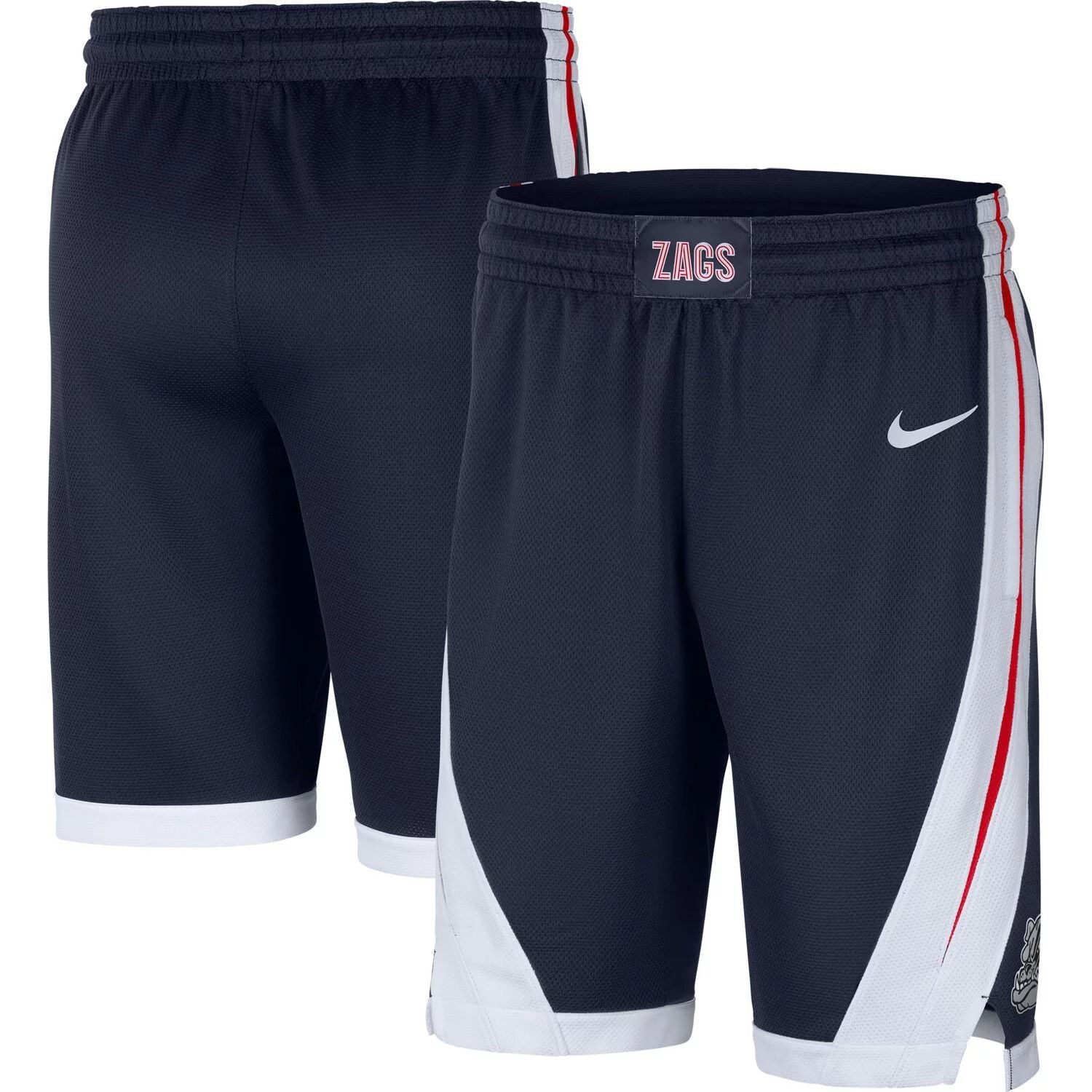 شورت كرة السلة Gonzaga Bulldogs Replica Performance Nike للرجال باللون الأزرق الداكن