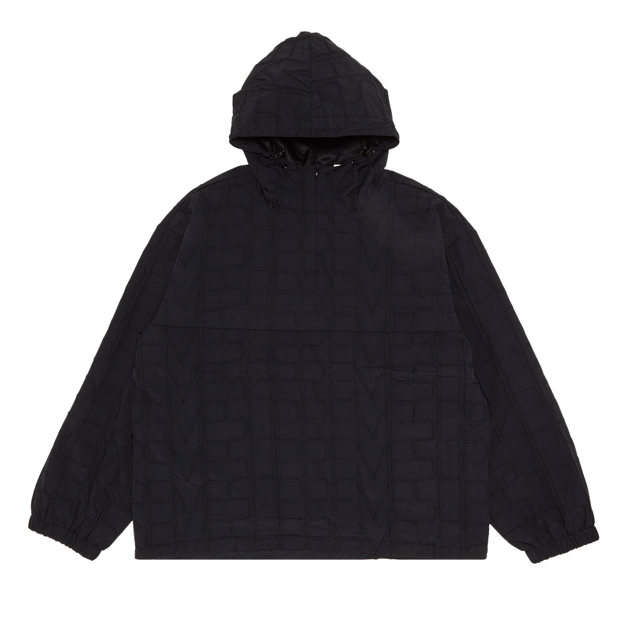 Supreme Repeat Stitch Anorak Black