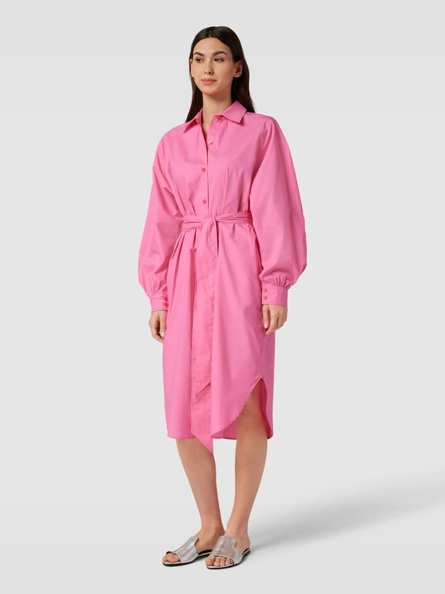 Shirt dress with belt model "Cameran" HUGO, pink