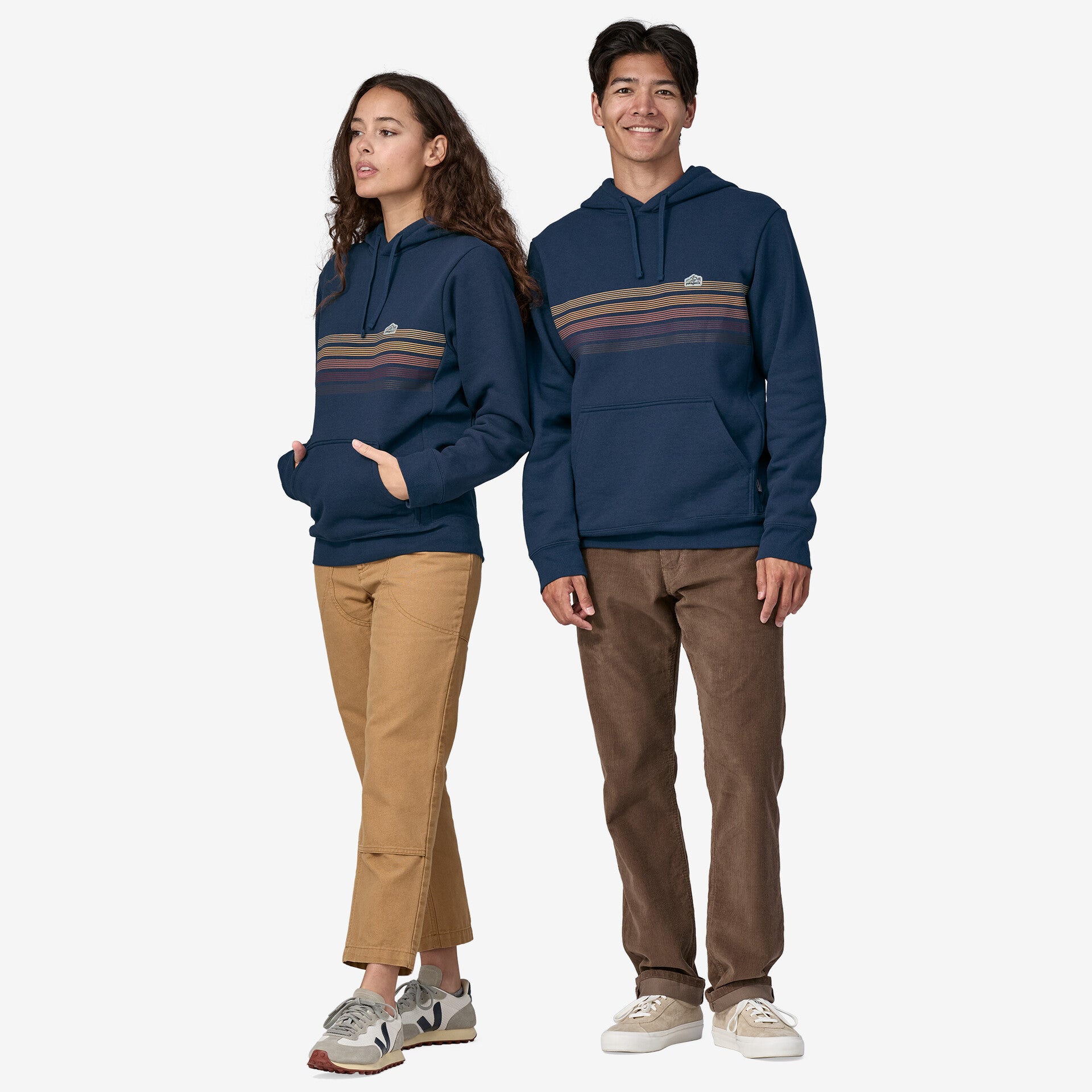 سويت شيرت Uprisal Line Ridge Stripe Patagonia Logo، أخضر جديد