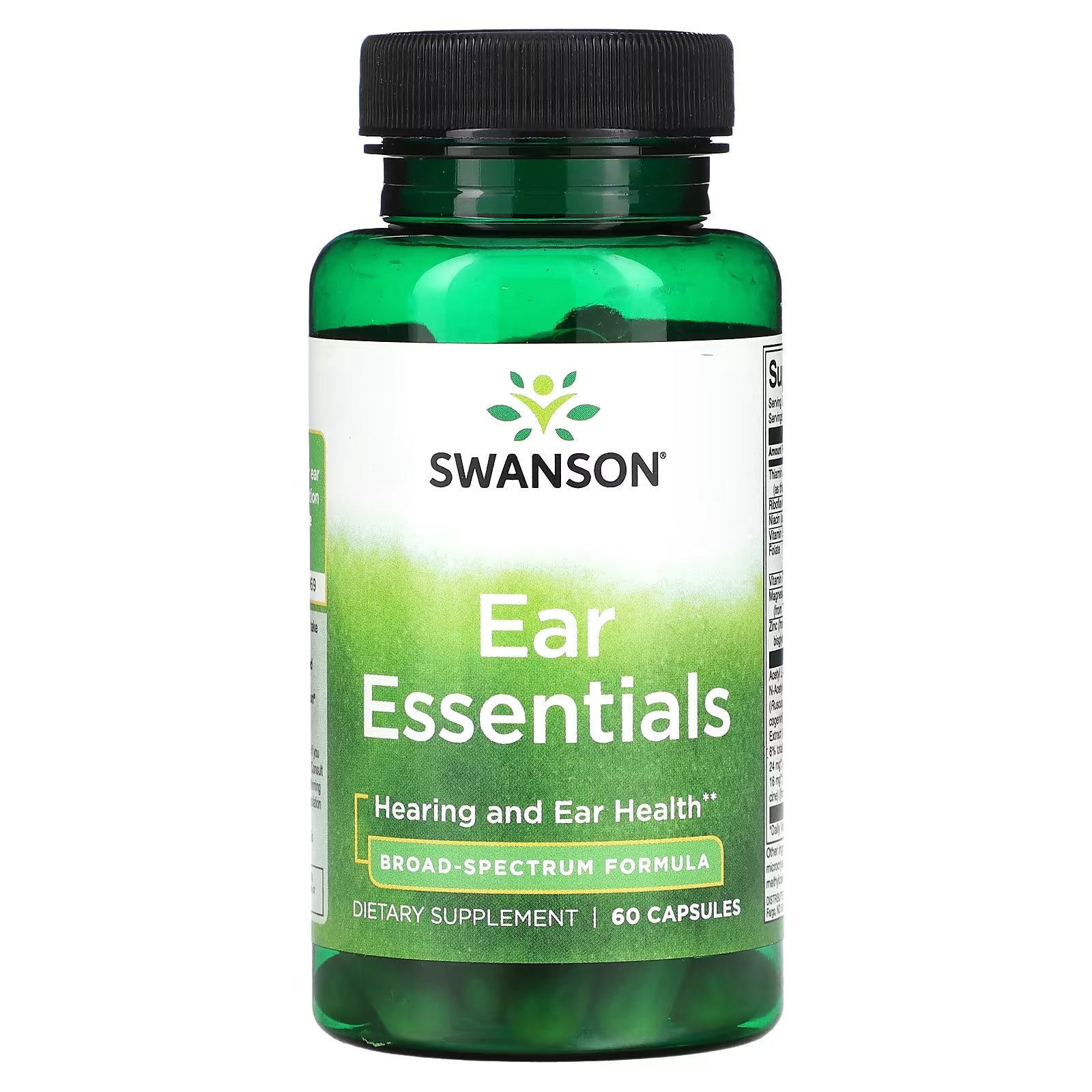 Swanson Ear Essentials Dietary Supplement, 60 Capsules