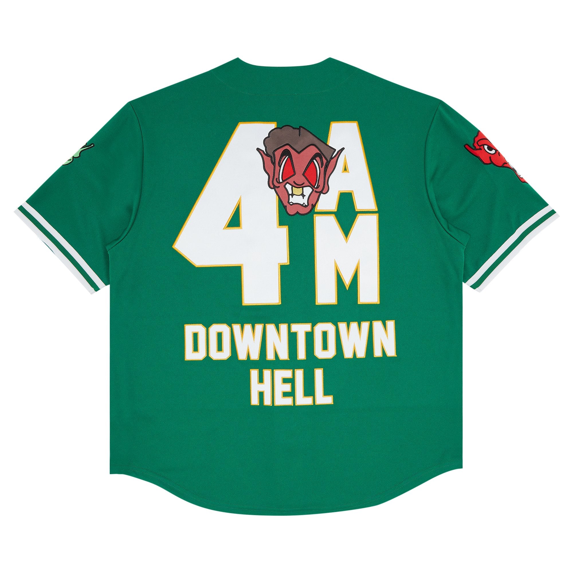 Supreme x Mitchell & Ness Downtown Hell Baseball Jersey, Green