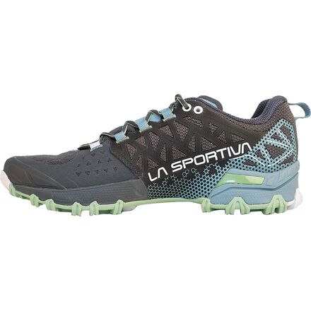 حذاء Bushido II GTX Trail للجري النسائي من La Sportiva بلون كربوني/ضبابي