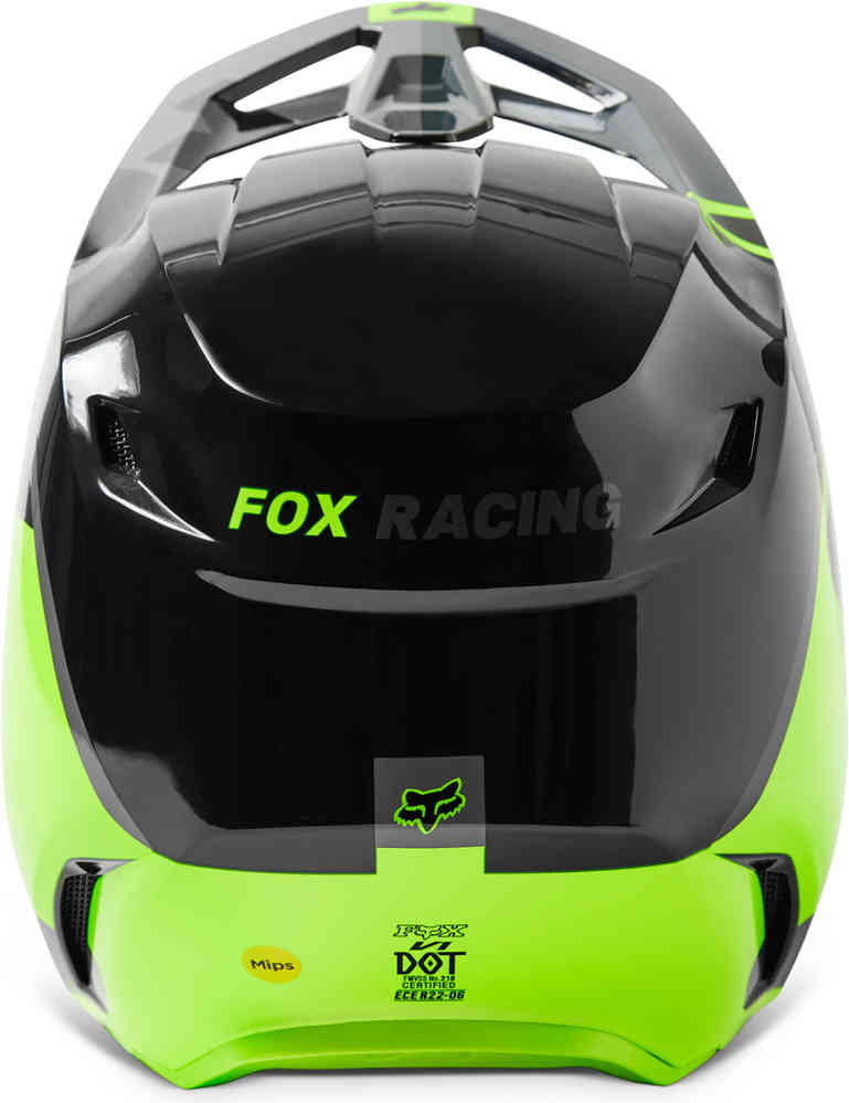 V1 Xpozr FOX Motocross Helmet, Black/Grey