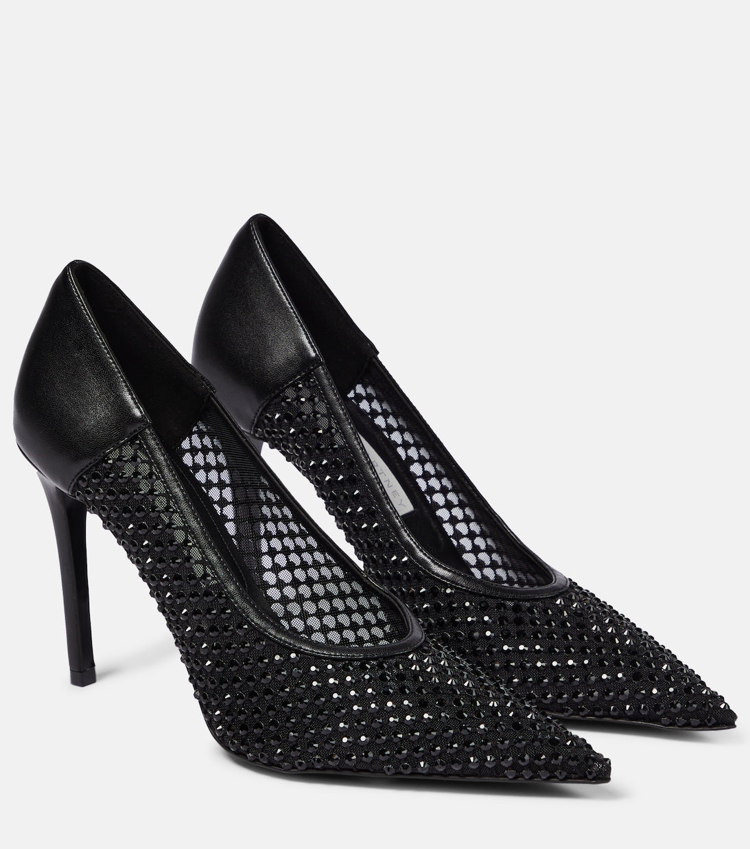 Iconic pumps made of decorative mesh and faux leather Stella Mc  Cartney ,  black