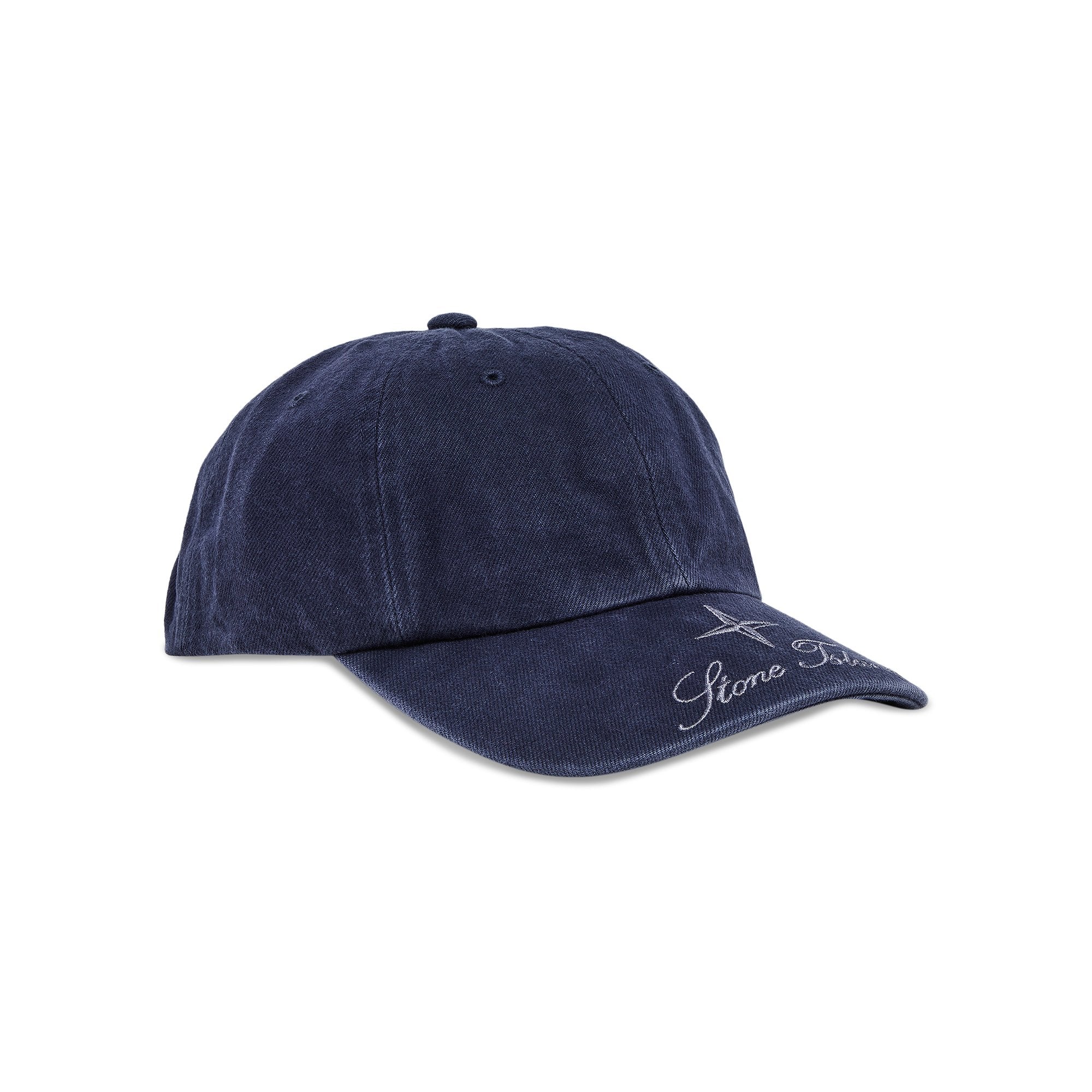 Supreme x Stone Island 6 Panel Denim Shirt, Navy