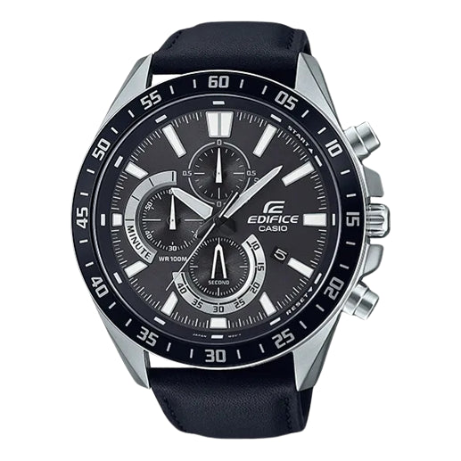 Casio Edifice Analog Watch 'Black Metallic Silver', black