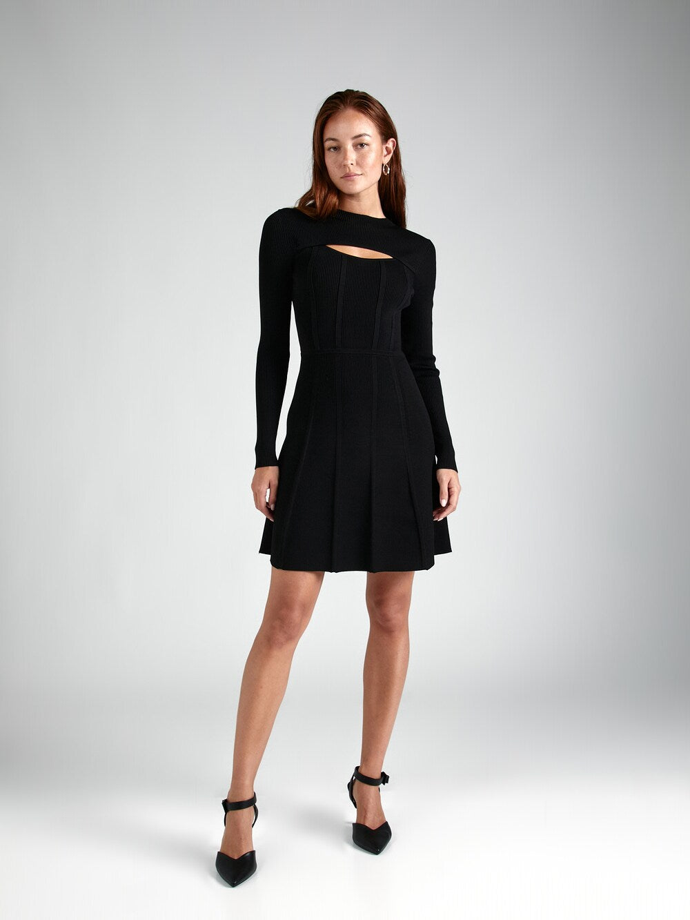 HUGO Sorsety knitted dress, black