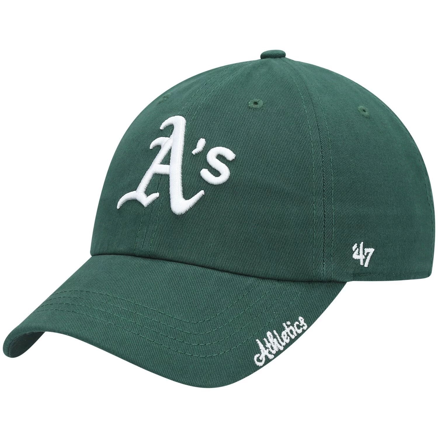 قبعة 2047 Green Oakland Athletics Team Miata النسائية القابلة للتعديل 47 العلامة التجارية