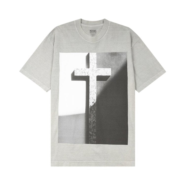 T-shirt Pleasures Cross 'Grey', gray