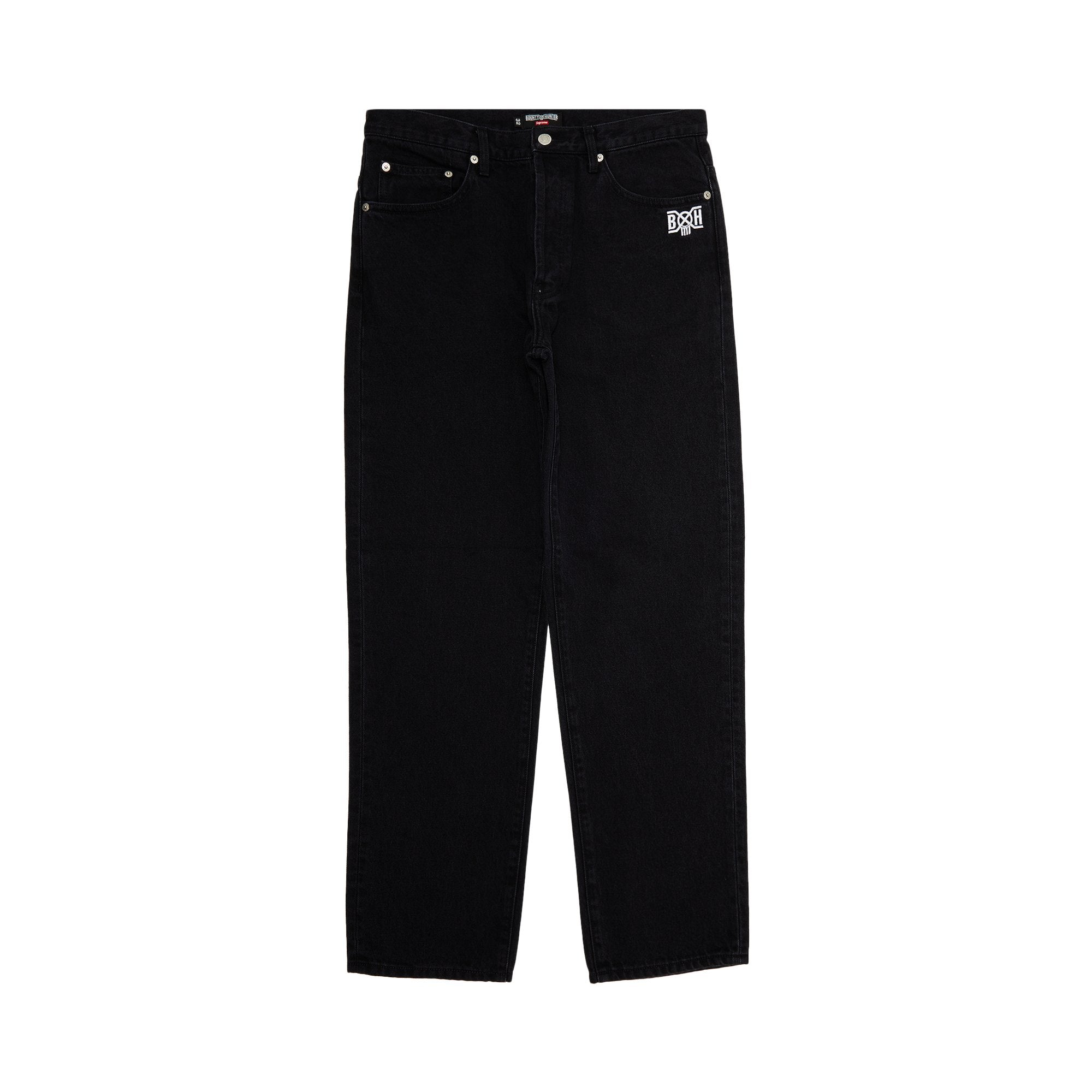 Supreme x Bounty Hunter Regular Jeans, Wash Black