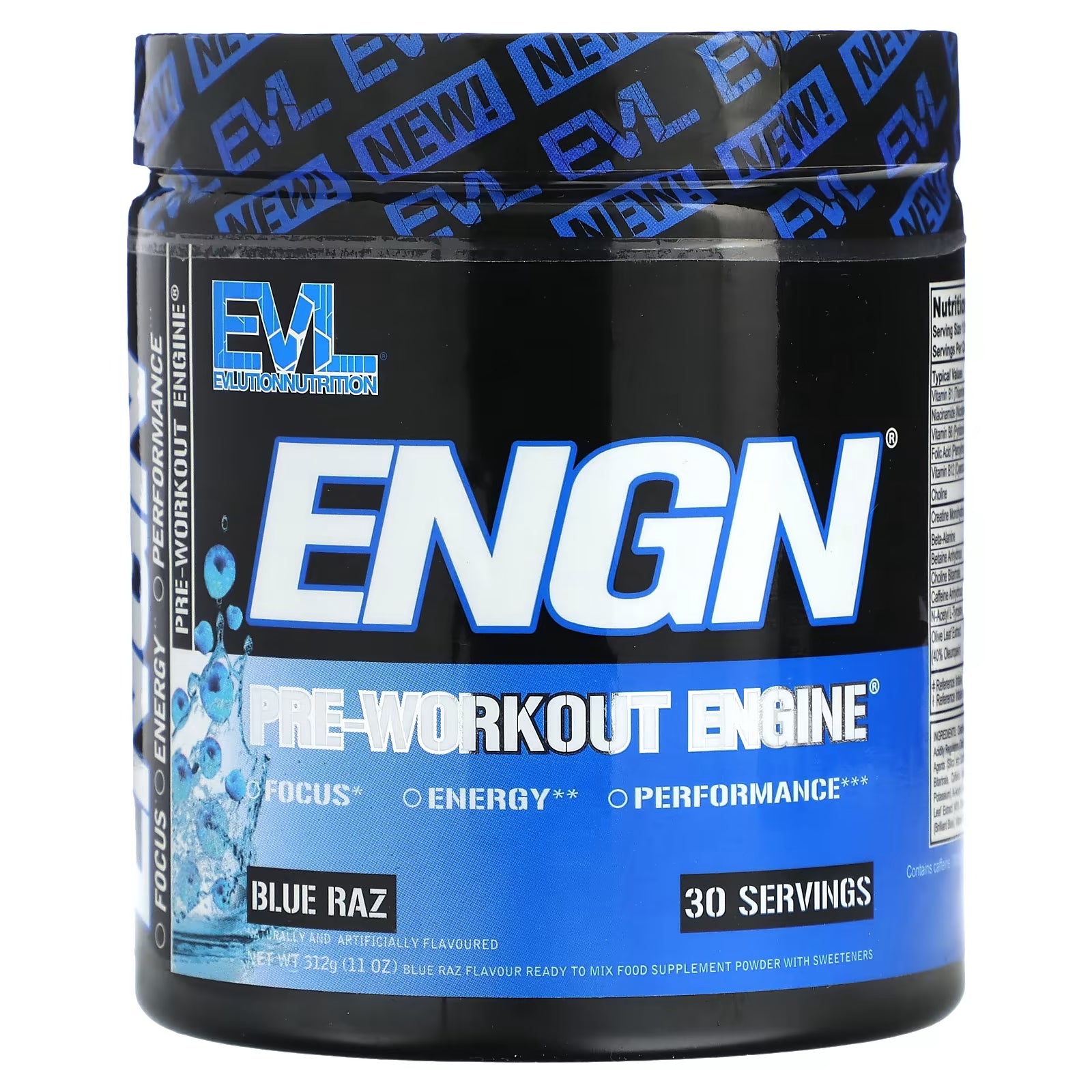 Pre-workout complex EVLution Nutrition ENGN Blue Raz