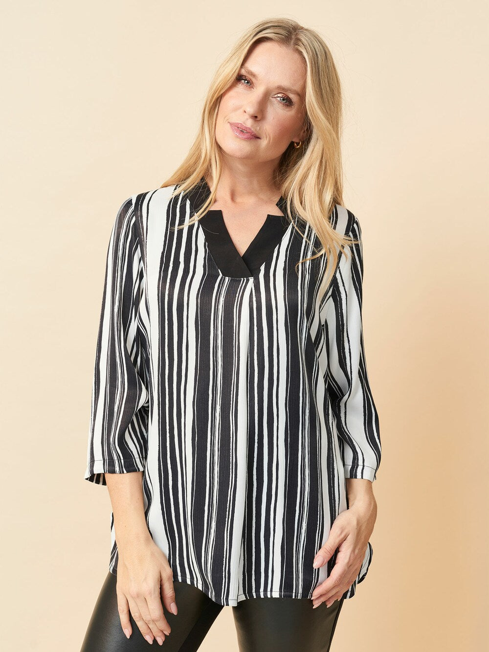 Pont Neuf Irsa blouse, black and white