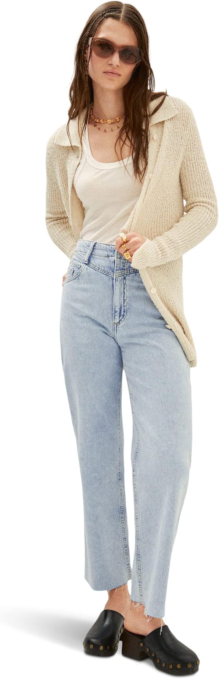 Bohemian Jeans MANGO, Clear Denim