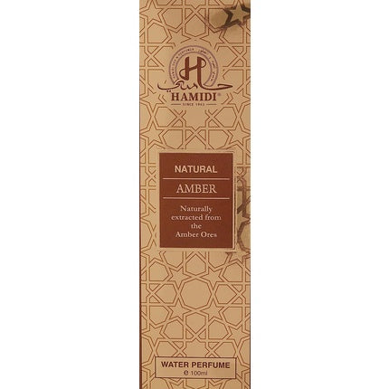 Natural amber perfume water 100ml, Hamidi