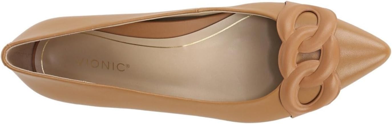 Arielle VIONIC ballet flats, Camel Nappa