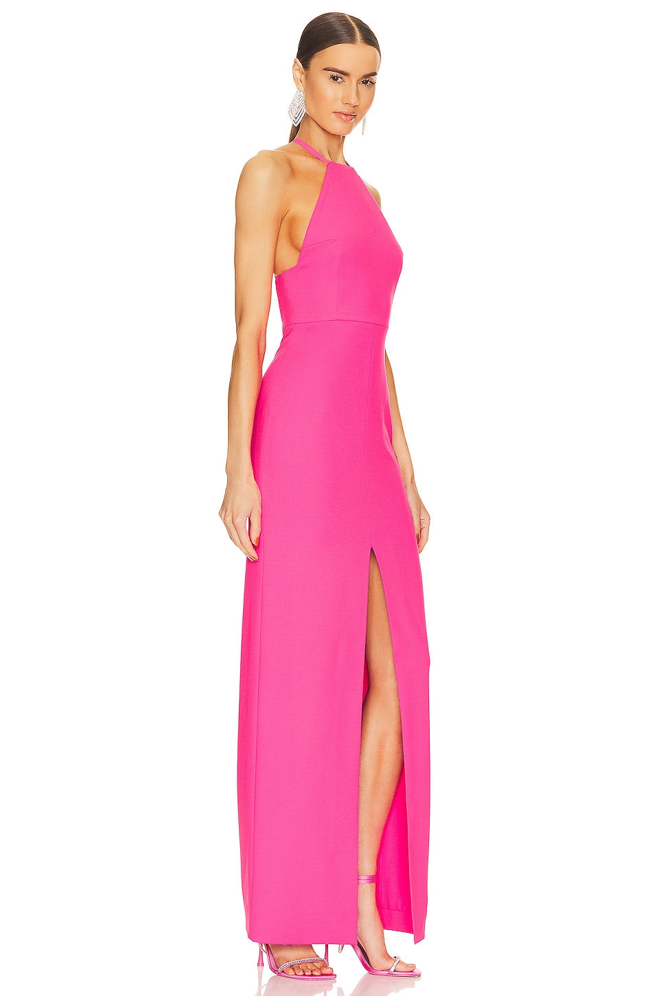 SOLACE London Lila maxi dress, Hot Pink