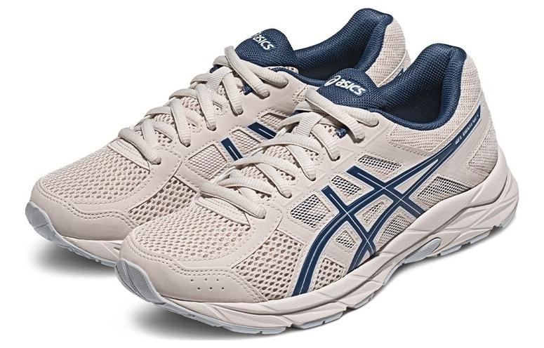 Gel-Contend 4 Women's Low Top Running Shoes Beige/Blue Asics