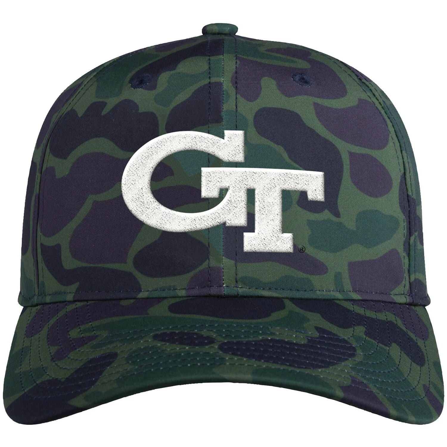 قبعة adidas Camo GA Tech العسكرية الصفراء المترهلة للرجال باللون الأخضر الفاتح القابلة للتعديل