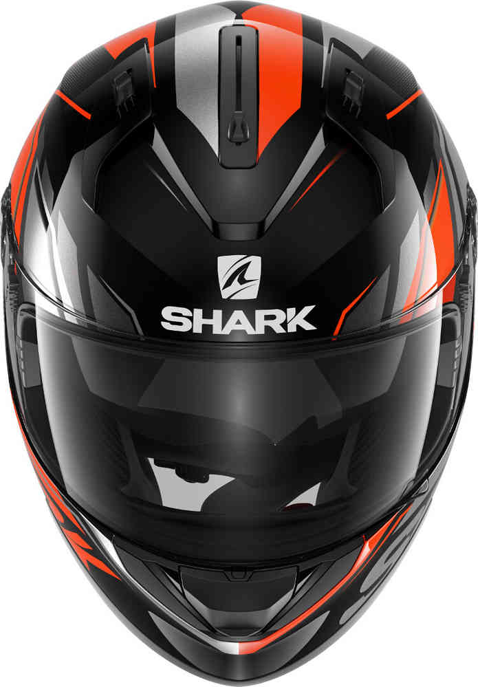 Ridill Phase Shark helmet, black/orange