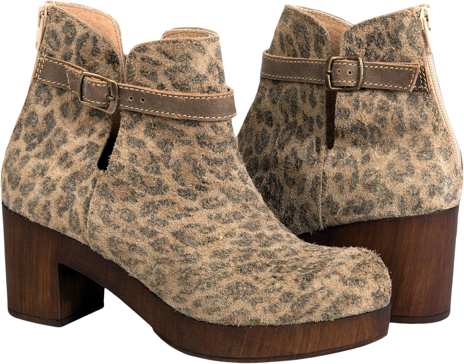 Jordyn Californians Ankle Boots in Cheetah Suede