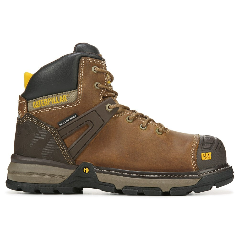 Caterpillar Men's Excavator 6" Superlite Work Boots, Medium/Wide Soft Toe brown