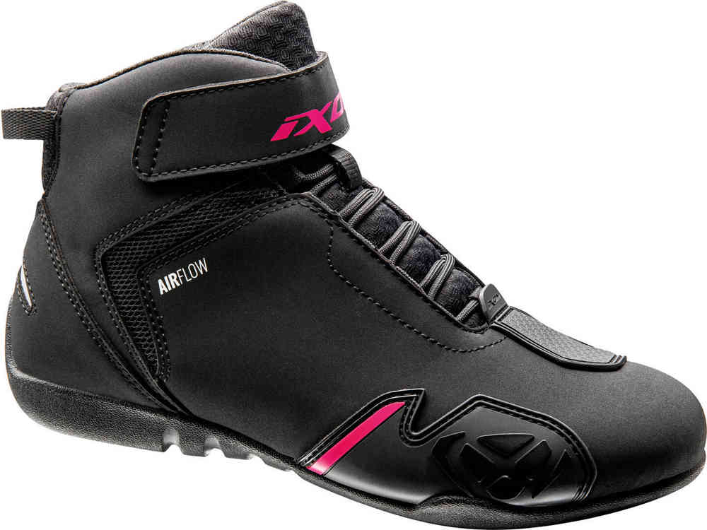 Gambler Ixon Women's Motorcycle Shoes, Black/Pink