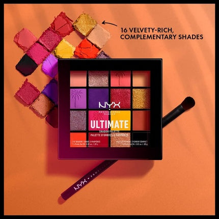 مجموعة ظلال العيون Ultimate Festive Eyeshadow Palette، 0.1 أونصة سائلة، من Nyx Professional Makeup