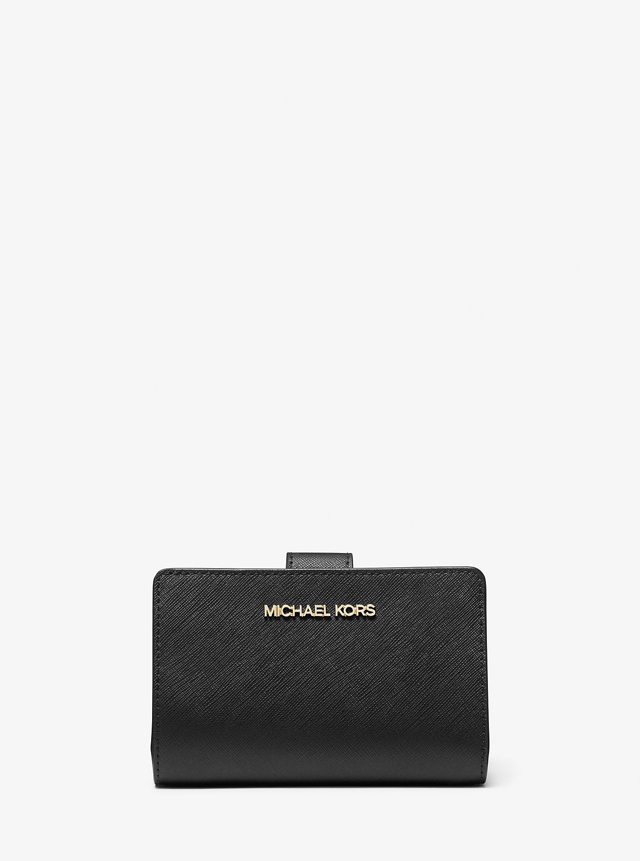 Michael Kors Medium Cross Texture Leather Wallet, Black