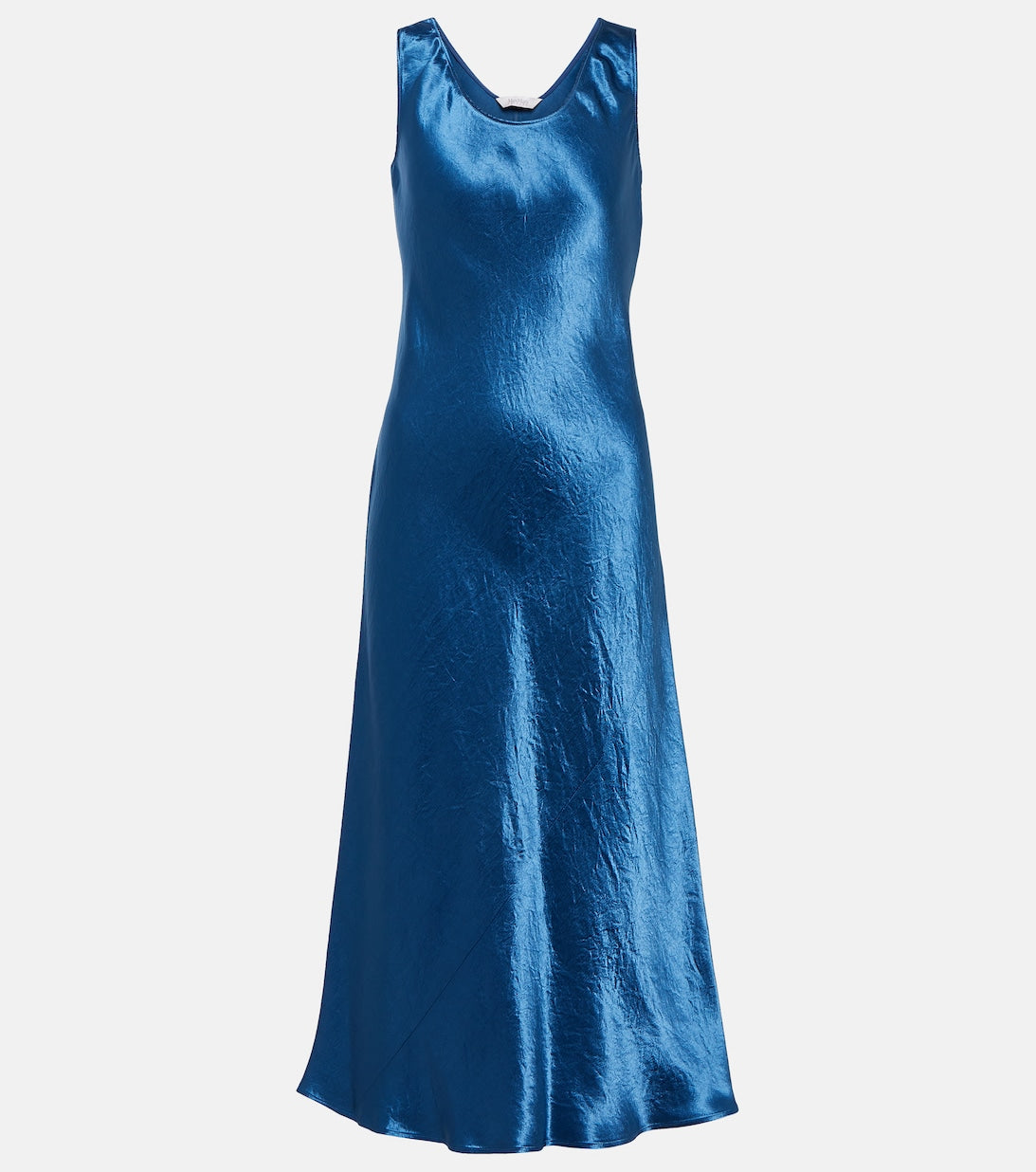 Talete MAX MARA satin midi slip dress, blue