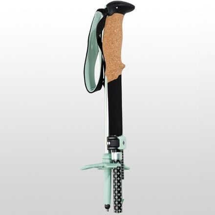 Pursuit FLZ Black Diamond Trekking Poles, Black/Foam Green