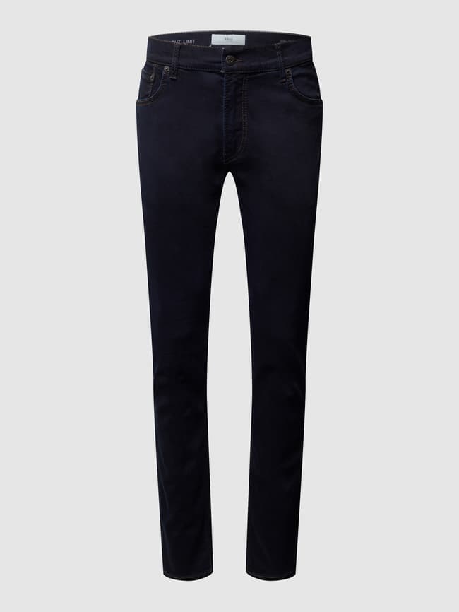 Model of modern cut jeans "Chuck" - "HiFlex" Brax, dark blue