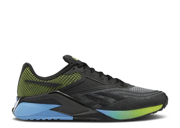 حذاء رياضي Reebok NANO X2 'BLACK ACID YELLOW' باللون الأسود