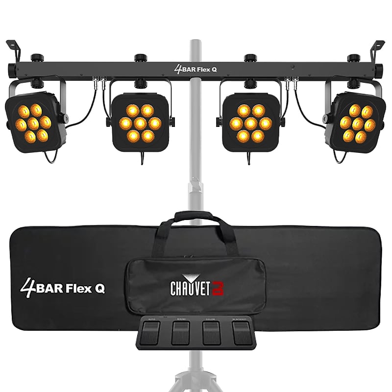 نظام إضاءة Chauvet DJ 4Bar Flex Q ILS مع حامل ثلاثي القوائم