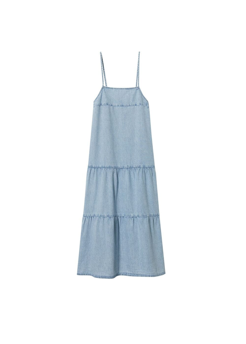 Summer dress MANGO Delaila, light blue