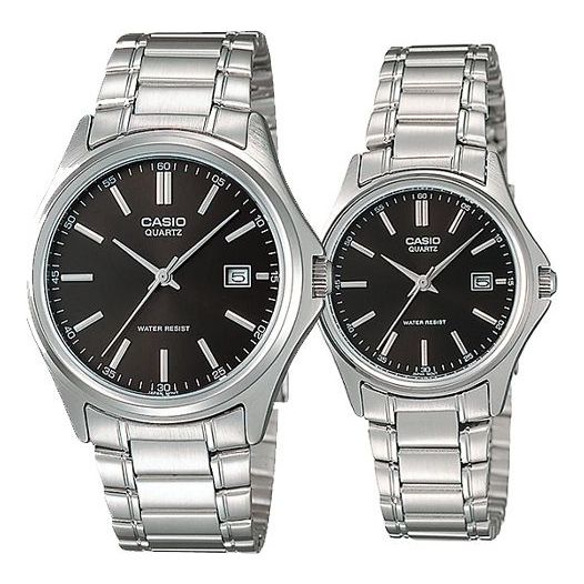 Watch CASIO ENTICER&VINTAGE Series Simplistic Casual Fashion Stainless Steel Couple Black Analog, black