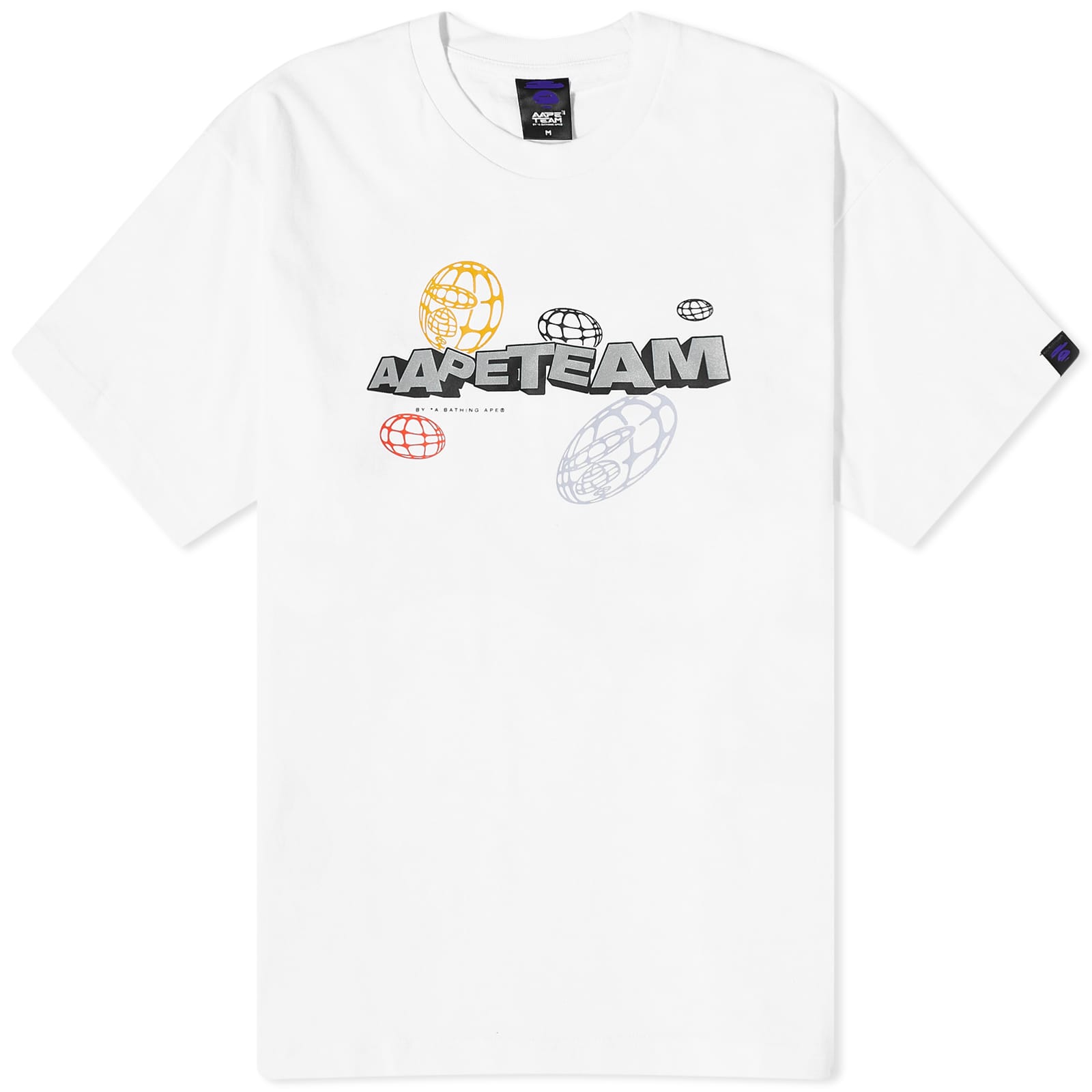 Aape Team World T-shirt, white