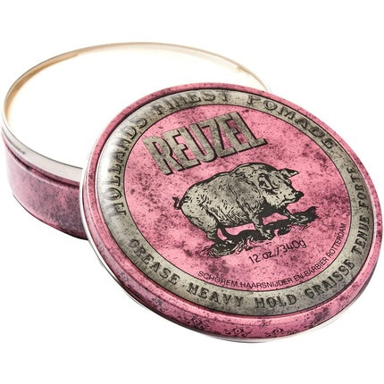 Pink Grease Strong Hold Hair Pomade Wax Holding for Men, 355ml, Reuzel