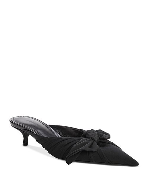 Balenciaga Women's Knife Knot Heel Mules in Black