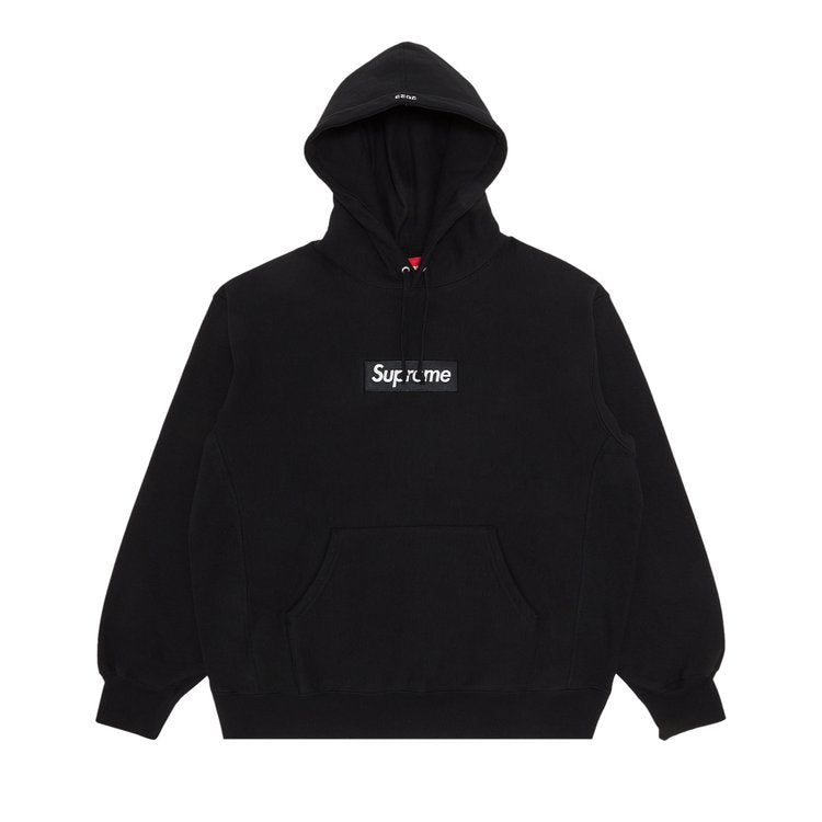 سويت شيرت Supreme Box Logo بغطاء رأس "أسود"، أسود