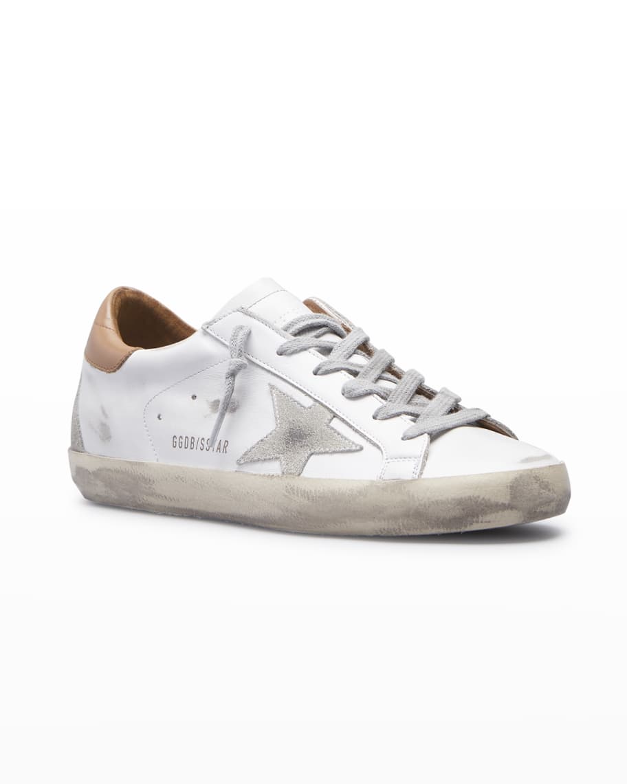 حذاء رياضي Superstar Golden Goose ثنائي اللون من الجلد منخفض الارتفاع