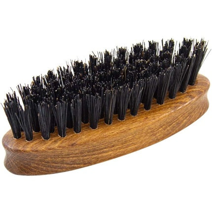 Vegan Travel Beard and Mustache Brush for Men with Engraved Beechwood Handle and Cruelty-Free Synthetic Bristles The Bluebeards Revenge