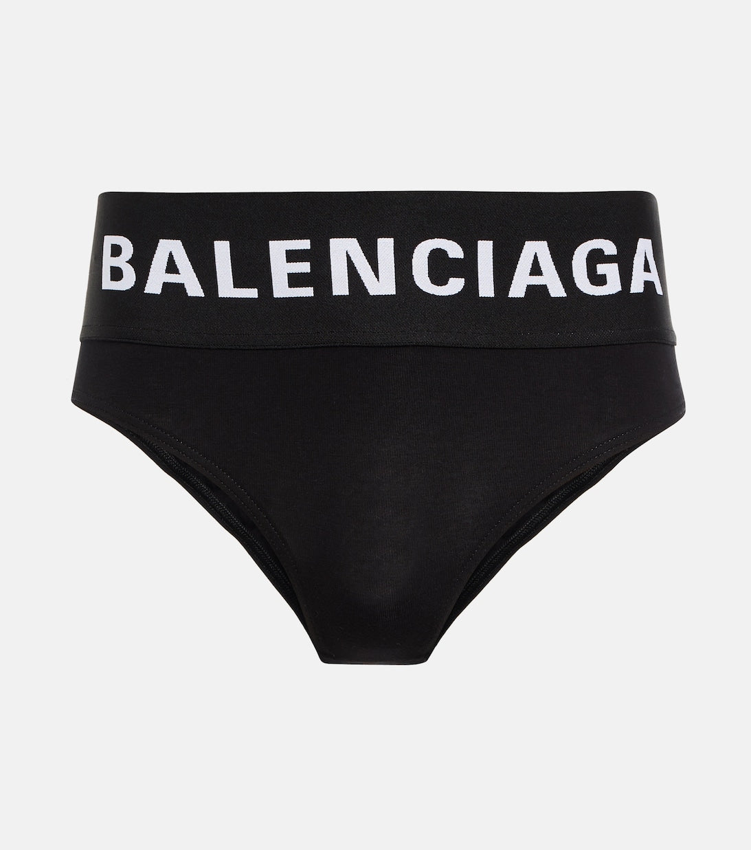 سروال داخلي من القطن من BALENCIAGA، باللون الأسود