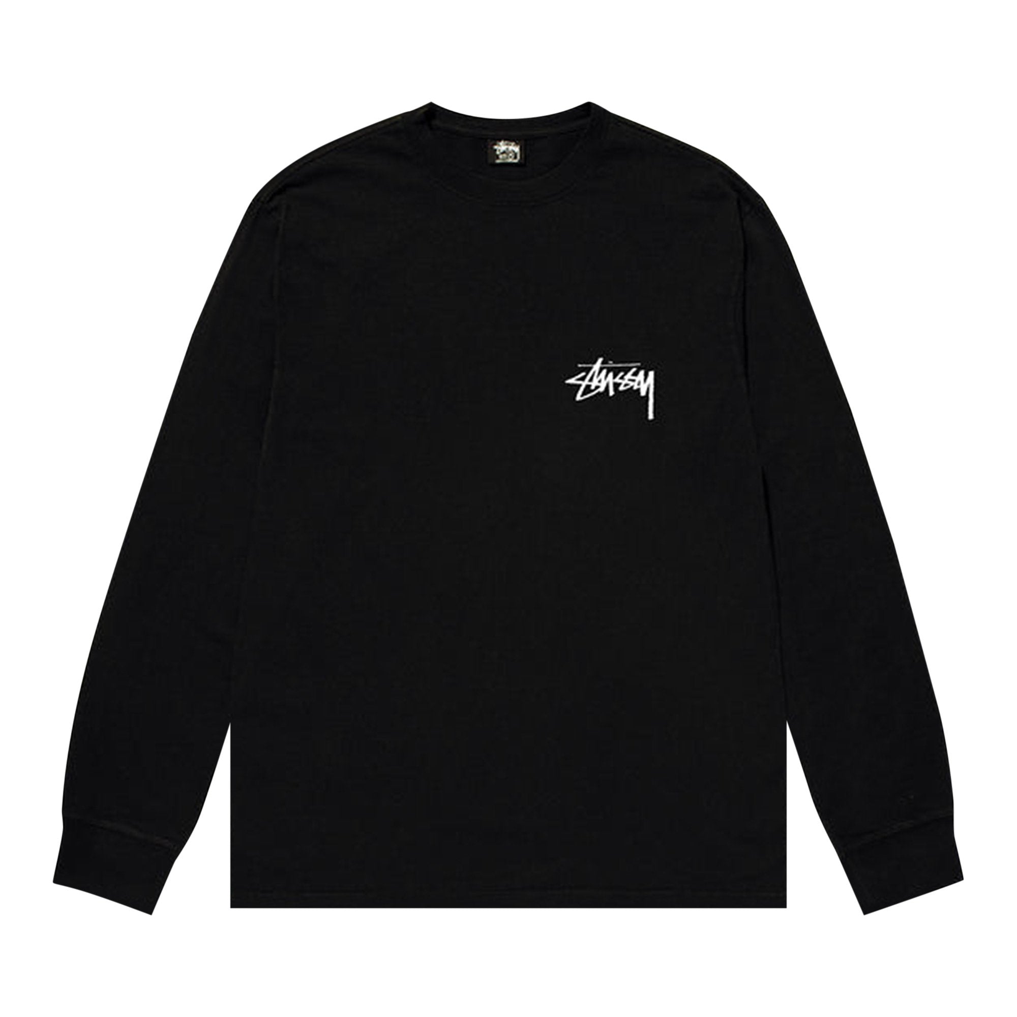 Stussy Gold Lion Long Sleeve T-Shirt, Black