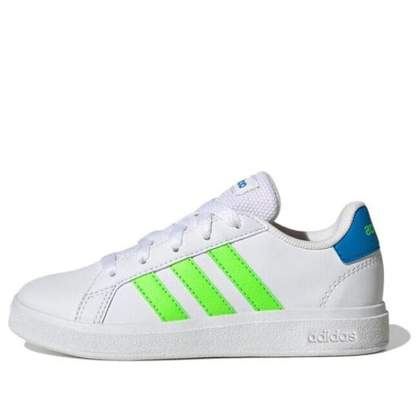 حذاء رياضي (GS) Adidas Grand Court 2.0 Lifestyle Tennis Shoes 'White Solar Green'، أبيض