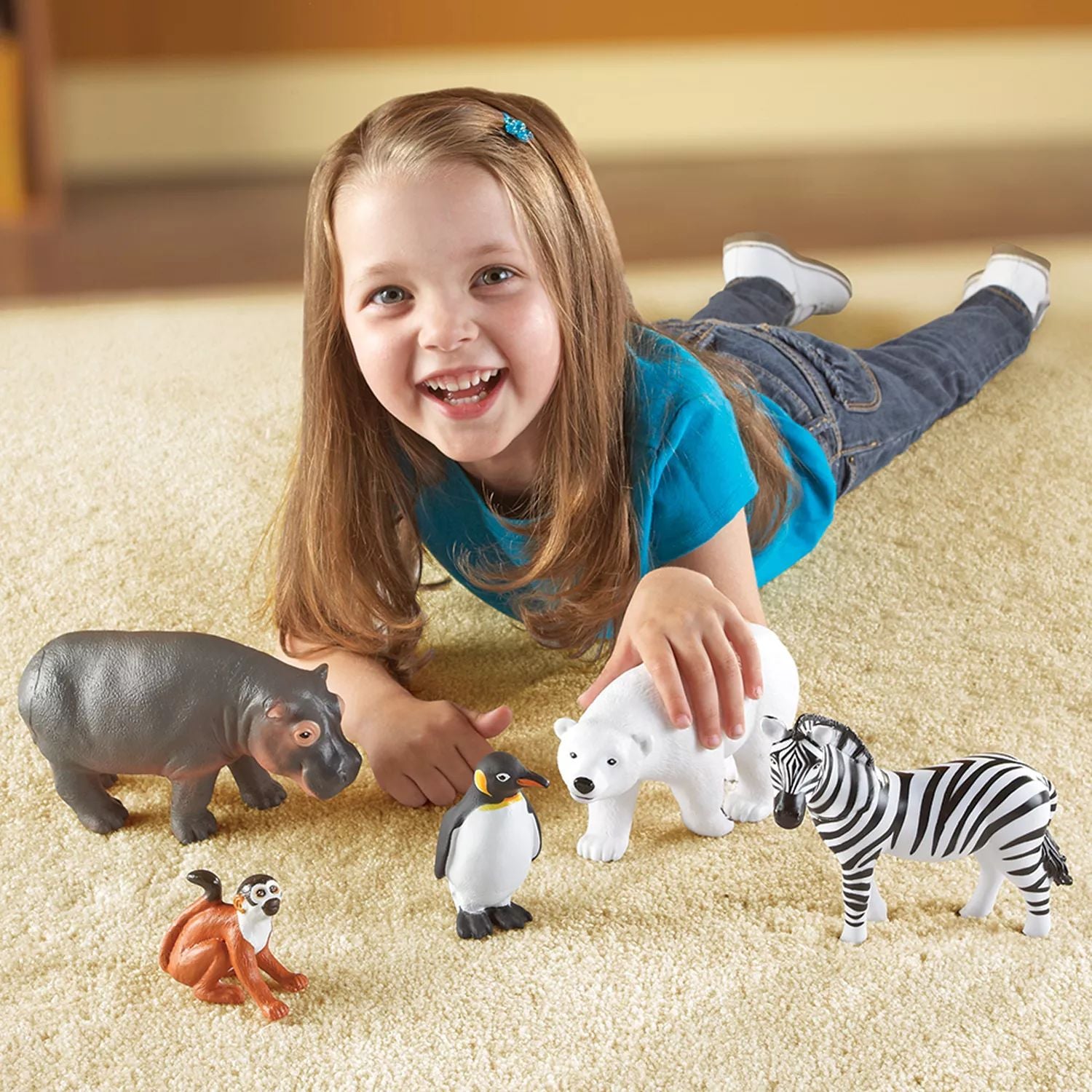 Learning resources 5 pcs. Jumbo Zoo Animals Learning Resources