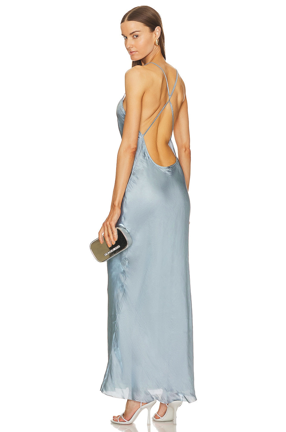 Bec + Bridge Indra Maxi Dress in Steel Blue