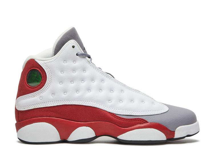 حذاء رياضي AIR JORDAN 13 RETRO GS 'GRAY TOE' 2014، باللون الأبيض